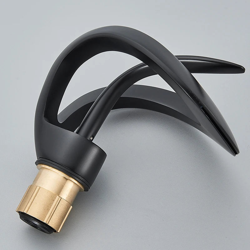 Waterfall Basin Faucet Single Handle Solid Brass