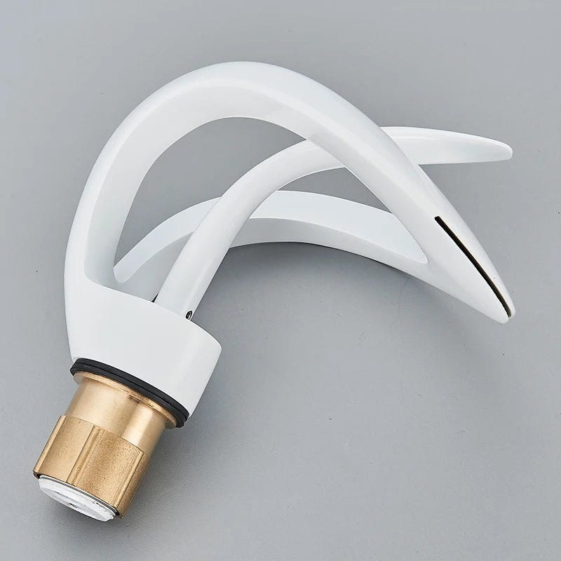 Waterfall Basin Faucet Single Handle Solid Brass