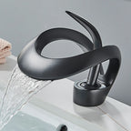 Waterfall Basin Faucet Single Handle Solid Brass