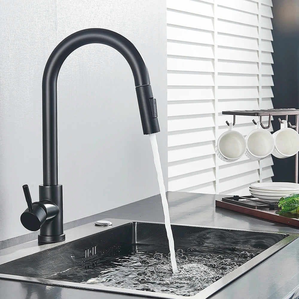 Pull-Down Touch Kitchen Faucet, Single Handle