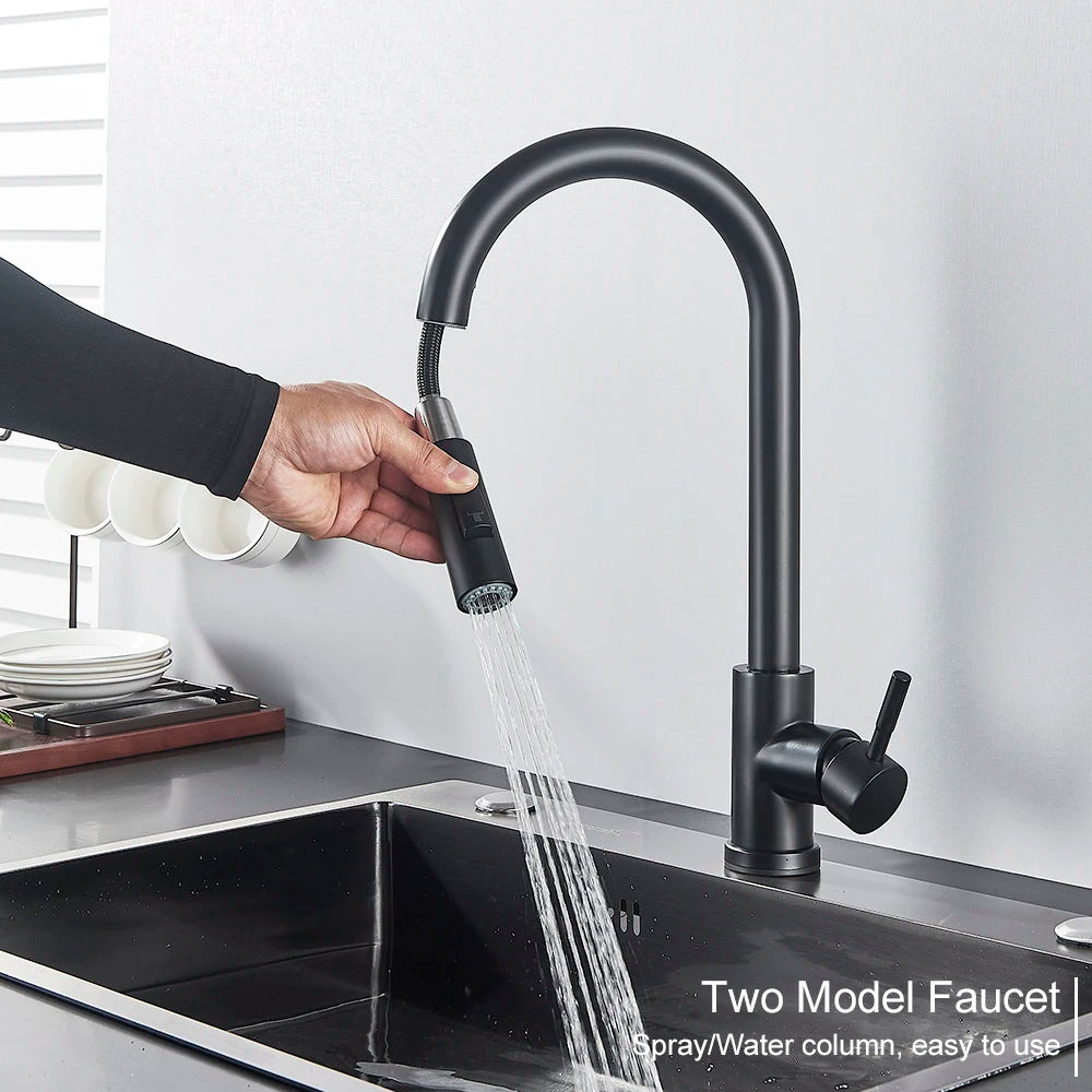 Pull-Down Touch Kitchen Faucet, Single Handle
