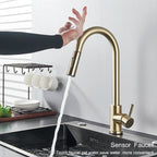 Pull-Down Touch Kitchen Faucet, Single Handle