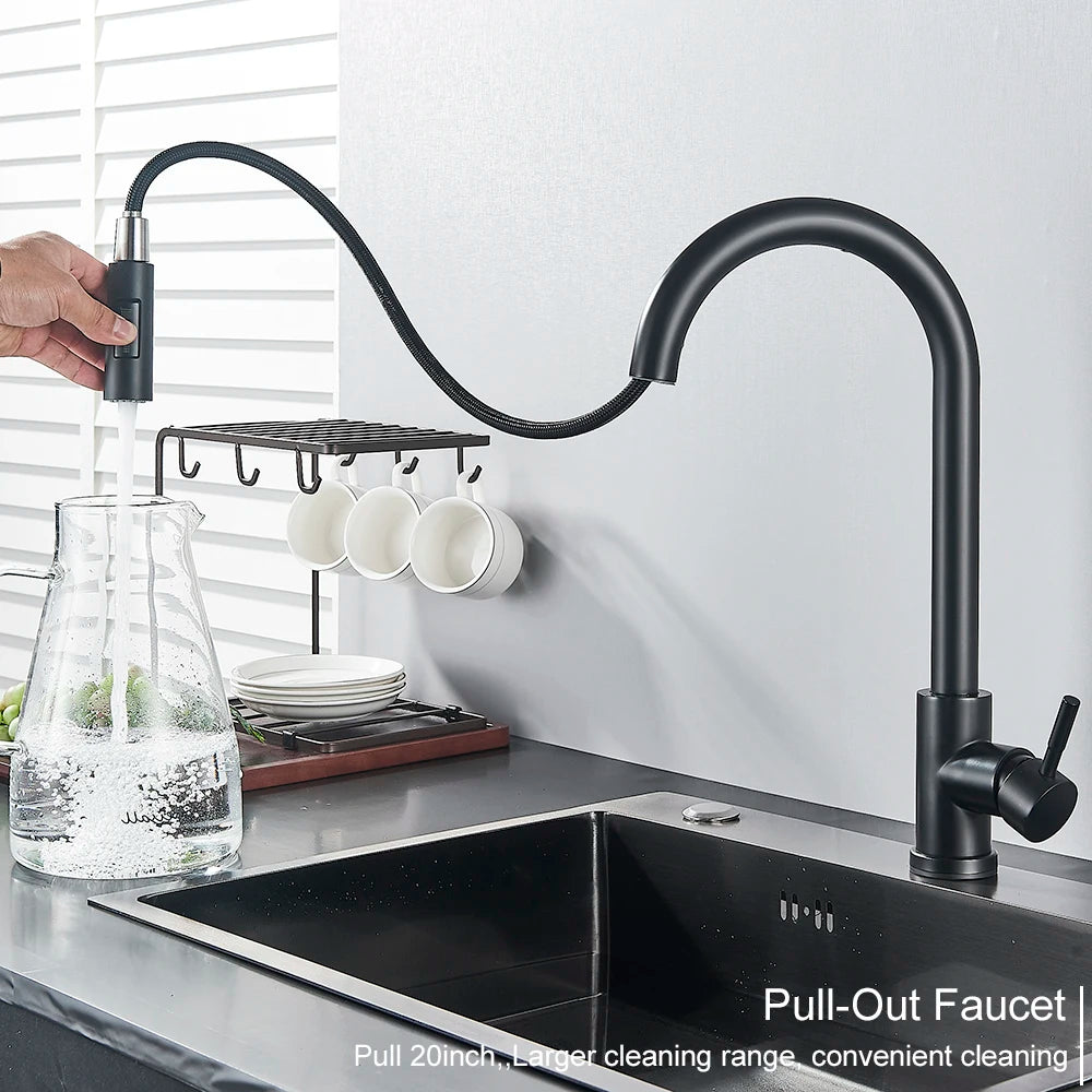 Pull-Down Touch Kitchen Faucet, Single Handle