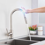 Pull-Down Touch Kitchen Faucet, Single Handle