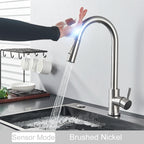 Pull-Down Touch Kitchen Faucet, Single Handle
