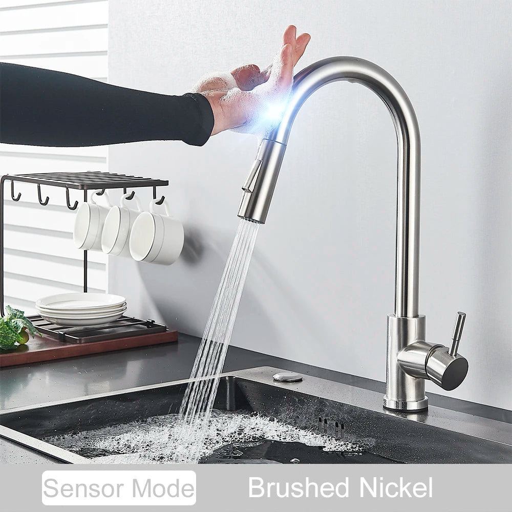 Pull-Down Touch Kitchen Faucet, Single Handle