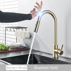 Pull-Down Touch Kitchen Faucet, Single Handle
