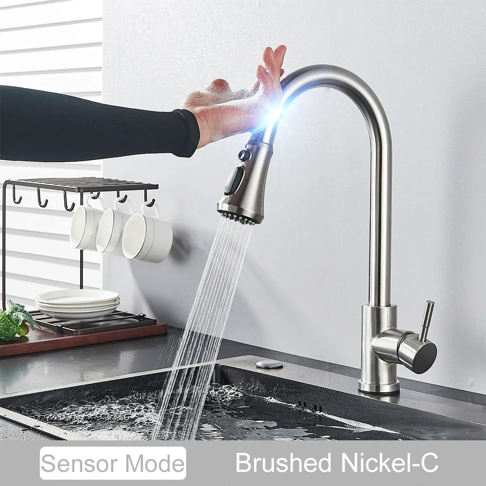 Pull-Down Touch Kitchen Faucet, Single Handle