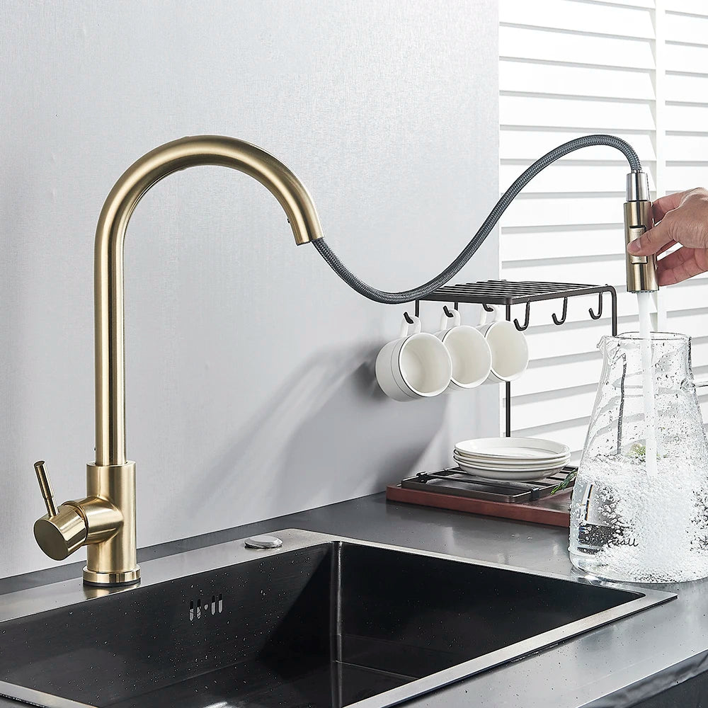 Pull-Down Touch Kitchen Faucet, Single Handle