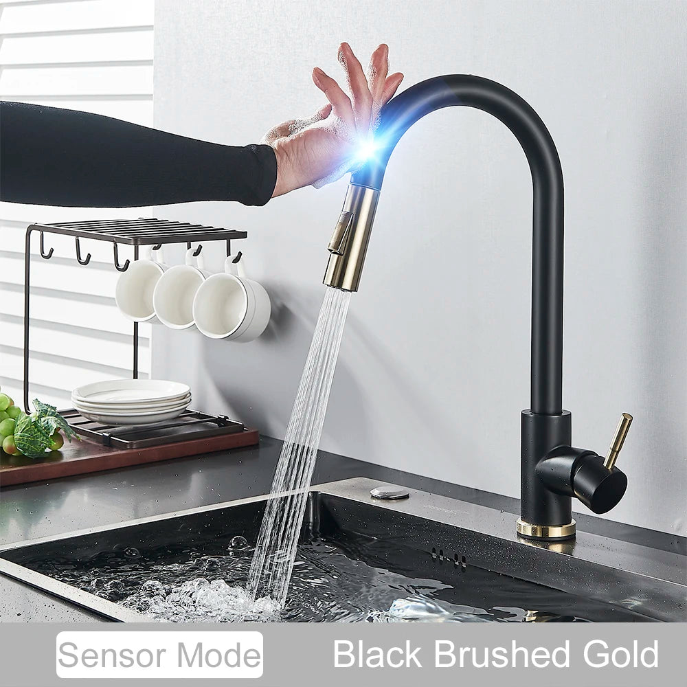 Pull-Down Touch Kitchen Faucet, Single Handle