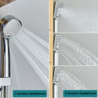 Shower Panel Column with Rainfall, Waterfall, Bidet Sprayer and LED Display, Matte Black and Gold