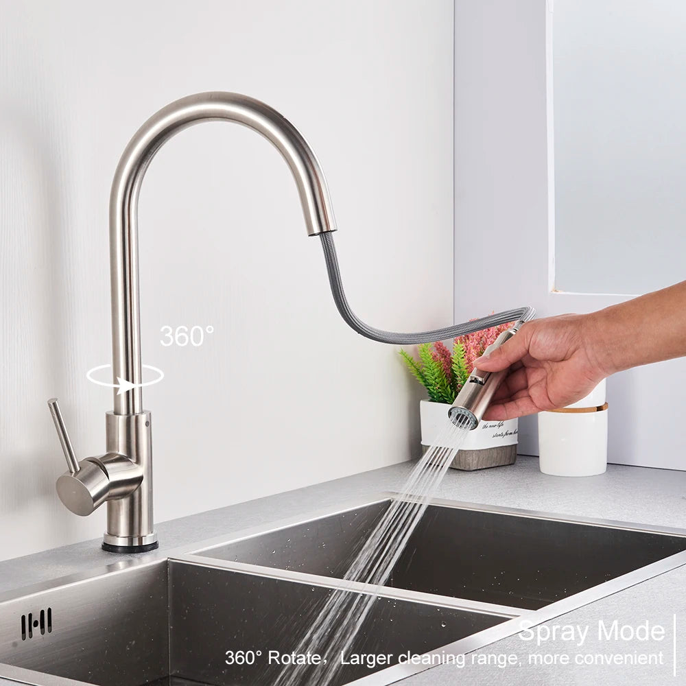 Pull-Down Touch Kitchen Faucet, Single Handle