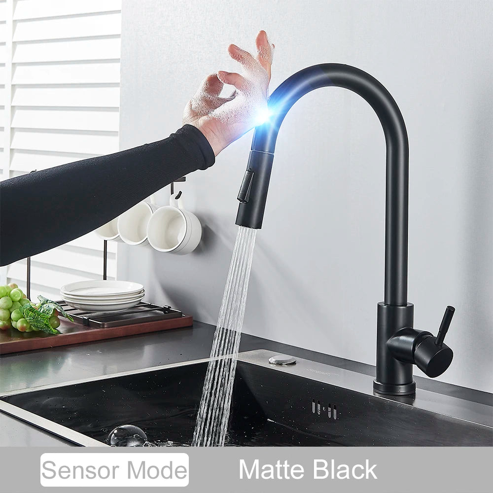 Pull-Down Touch Kitchen Faucet, Single Handle