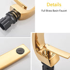 Single-Handle Brass Basin Faucet, Deck-Mounted