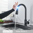 Pull-Down Touch Kitchen Faucet, Single Handle