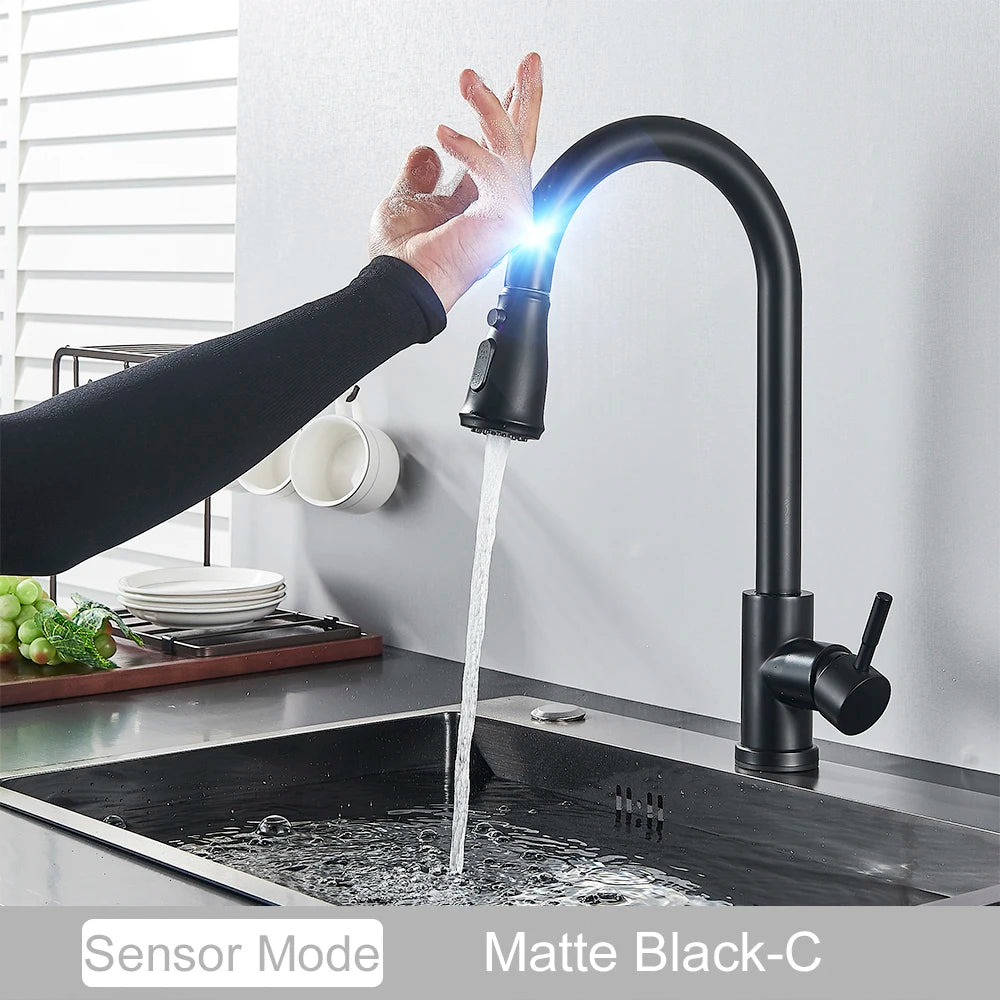 Pull-Down Touch Kitchen Faucet, Single Handle