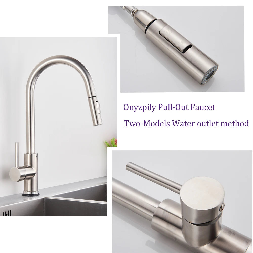 Pull-Down Touch Kitchen Faucet, Single Handle