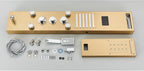 Shower Panel Column with Rainfall, Waterfall, Bidet Sprayer and LED Display, Matte Black and Gold