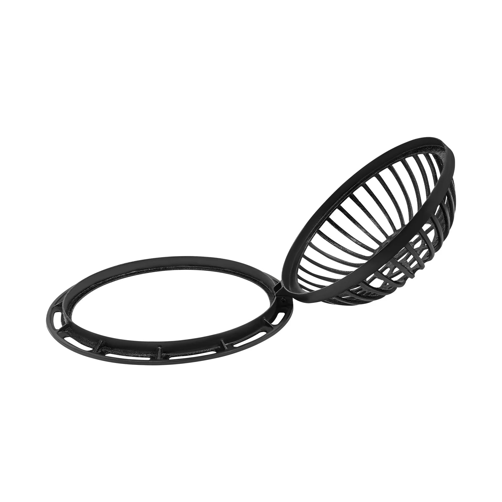 Round Dome Drainage Grate with Frame, Overflow Relief Gully for Garden, Yard and Lawn