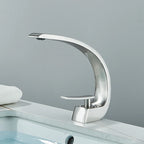 Single-Handle Brass Basin Faucet, Deck-Mounted