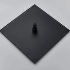 12 or 16 Inch Rainfall Shower Head with LED Color-Change Light, Solid Brass Square