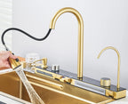 Waterfall Kitchen Sink with Digital Display, Stainless Steel