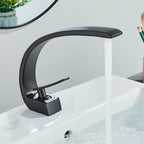 Single-Handle Brass Basin Faucet, Deck-Mounted