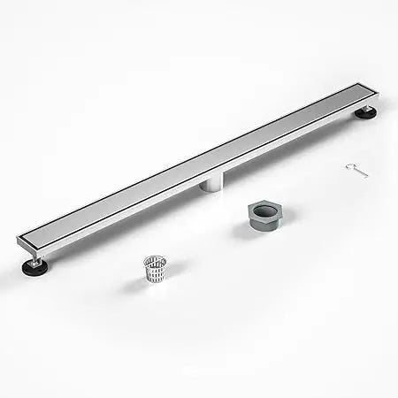36 Inch Linear Shower Drain, 304 Stainless Steel Fast Drainage with Tile Insert and Hair Strainer