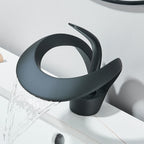 Waterfall Basin Faucet Single Handle Solid Brass