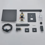 Concealed Rain and Waterfall Shower System with Tub Spout