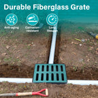 Catch Basin Drain 16.5x16.5x24 Inch with Grate and Debris Basket for Yard, Patio and Driveway