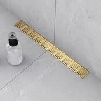 32 Inch Linear Shower Drain, 304 Stainless Steel High-Flow 51 L/Min US Standard Floor Drain