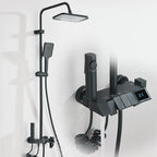 4-Function Piano-Key Rainfall Shower System with Digital Display