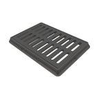24x16 Inch Outdoor Trench Drain Grate Cover with Frame, 500 Lb Load Rating