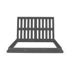 24x16 Inch Outdoor Trench Drain Grate Cover with Frame, 500 Lb Load Rating