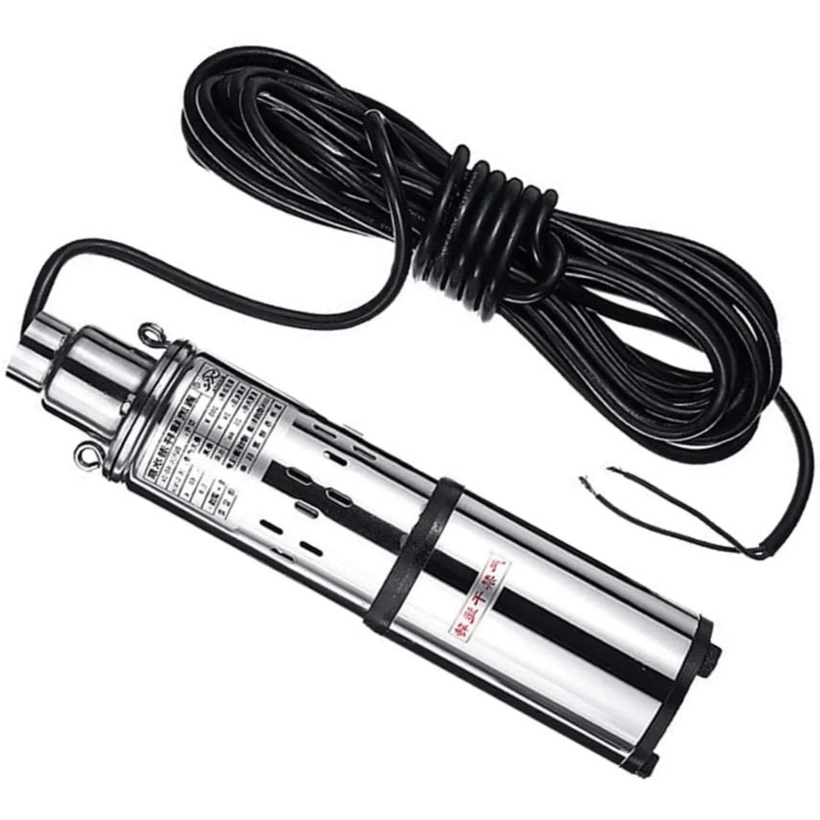 Submersible Deep Well Pump 200 W, 76 mm Diameter, 30 M Head, 16 L/Min for Garden Drainage