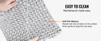 Interlocking Drainage Floor Tiles 12x12 Inch, Soft PVC Non-Slip Gray, 50-Piece Set