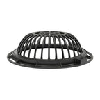 Round Dome Drainage Grate with Frame, Overflow Relief Gully for Garden, Yard and Lawn
