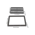 24x16 Inch Outdoor Trench Drain Grate Cover with Frame, 500 Lb Load Rating