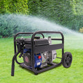 6.5 HP Gasoline Water Pump with Handle and Wheels for Agricultural Irrigation and Drainage