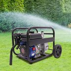 6.5 HP Gasoline Water Pump with Handle and Wheels for Agricultural Irrigation and Drainage