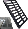 Cast Iron Trench Drain Grate 20x12 Inch, C-Class Heavy Duty Black Rectangular Sewer Cover