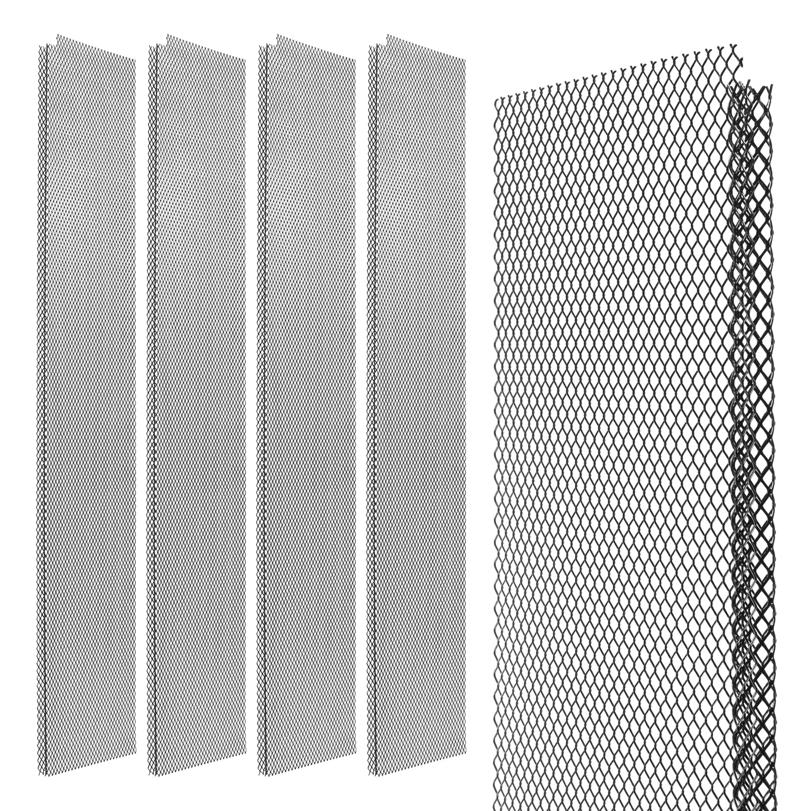 Micro Mesh Gutter Guard Roll, 70-Piece Stainless Steel Leaf Filter for Downspouts