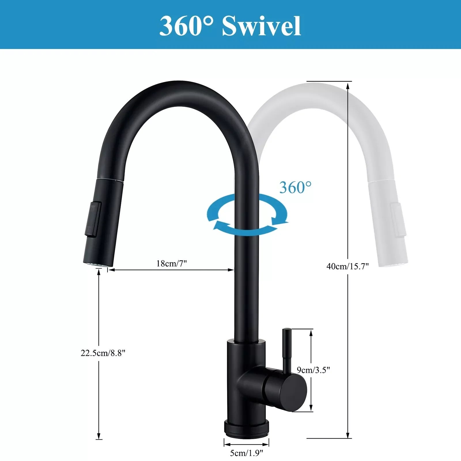 Pull-Down Touch Kitchen Faucet, Single Handle
