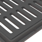 24x16 Inch Outdoor Trench Drain Grate Cover with Frame, 500 Lb Load Rating