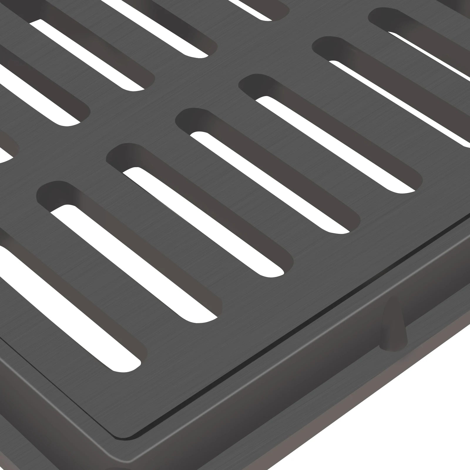 24x16 Inch Outdoor Trench Drain Grate Cover with Frame, 500 Lb Load Rating