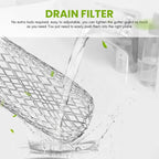 Expandable Aluminium Gutter Downspout Guard 3 Inch, 6-Pack Leaf Filter Strainer