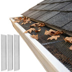 Micro Mesh Gutter Guard Roll, 70-Piece Stainless Steel Leaf Filter for Downspouts