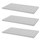 Stainless Steel Trench Drain Grate Cover 3-Piece Set, 22.8 x 11.8 In Each