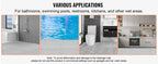 Interlocking Drainage Floor Tiles 12x12 Inch, Soft PVC Non-Slip Gray, 50-Piece Set